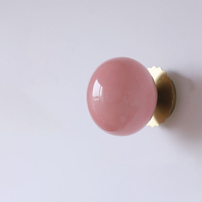 Modern Minimalist Glass Globe Wall Light | 1-Light