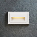Ray Modern Metal Square Outdoor Deck/Step Light, Black