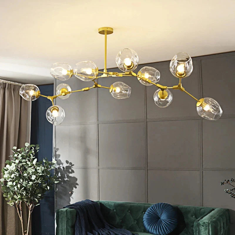 Molecular Designer Chandelier 8-Arm – Modern LED Ceiling Lamp