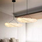 Japandi Designer Pendant Lamp in the Form of an Elongated Panel – Modern Elegance