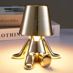 Designer LED Table Lamp Sitting Man with Glossy Finish