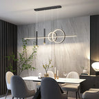 Modern LED Pendant Light – geometric design, ceiling lighting for living room and dining room