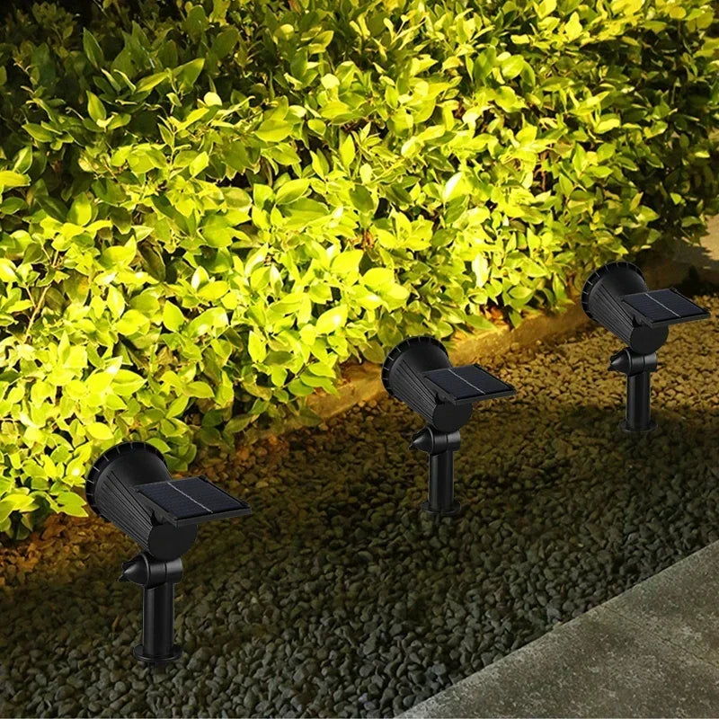Solar Spotlight LED Garden Lamp with Twilight Sensor