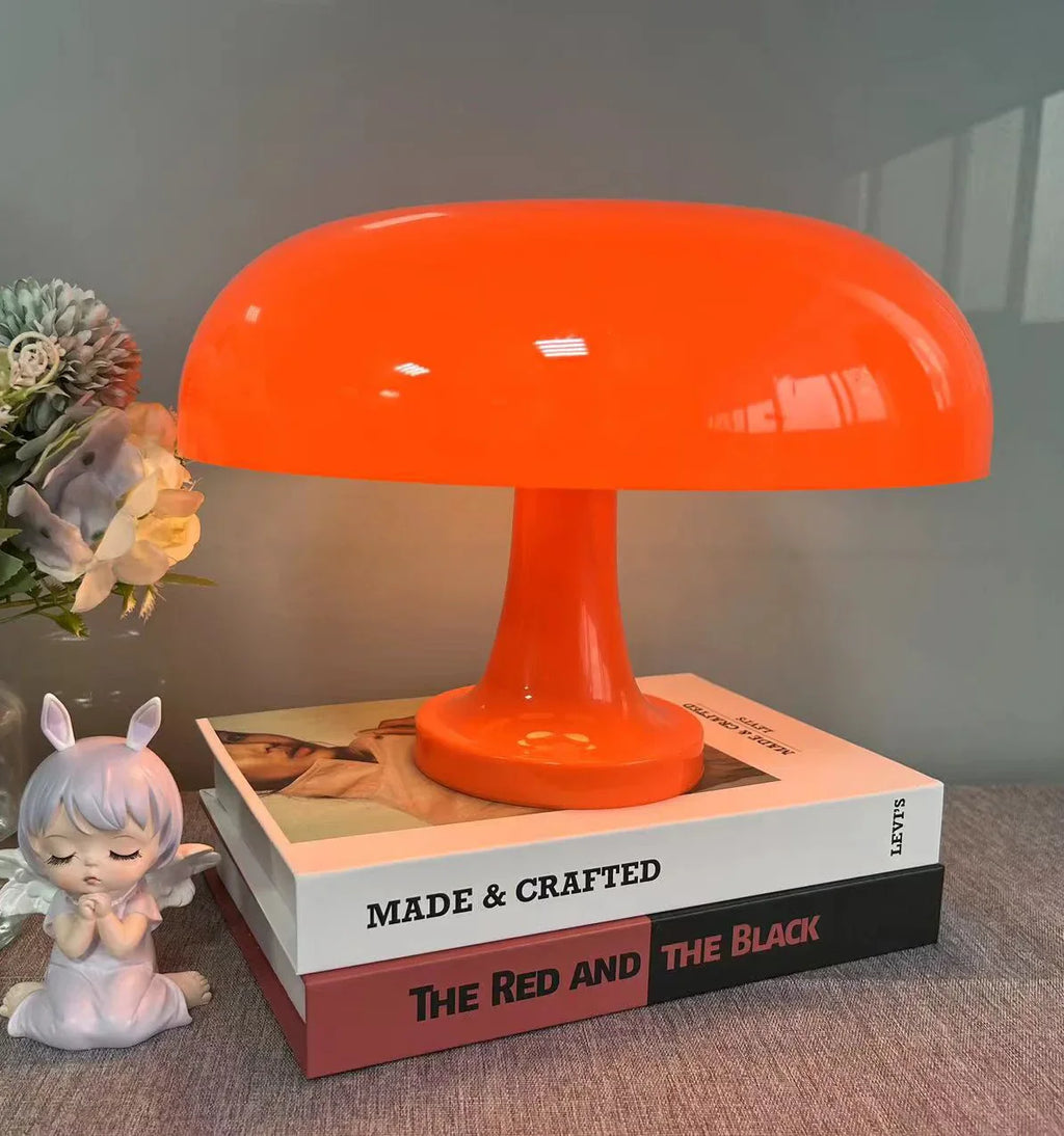 Designer LED Table Lamp in a Modern Mushroom Shape
