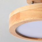 Modern LED ceiling lamp made of wood