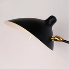 Designer wall lamp with double arm – adjustable wall light for living room, office, or bedroom