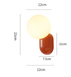 Modern Glass Globe Wall Light | 1-Light