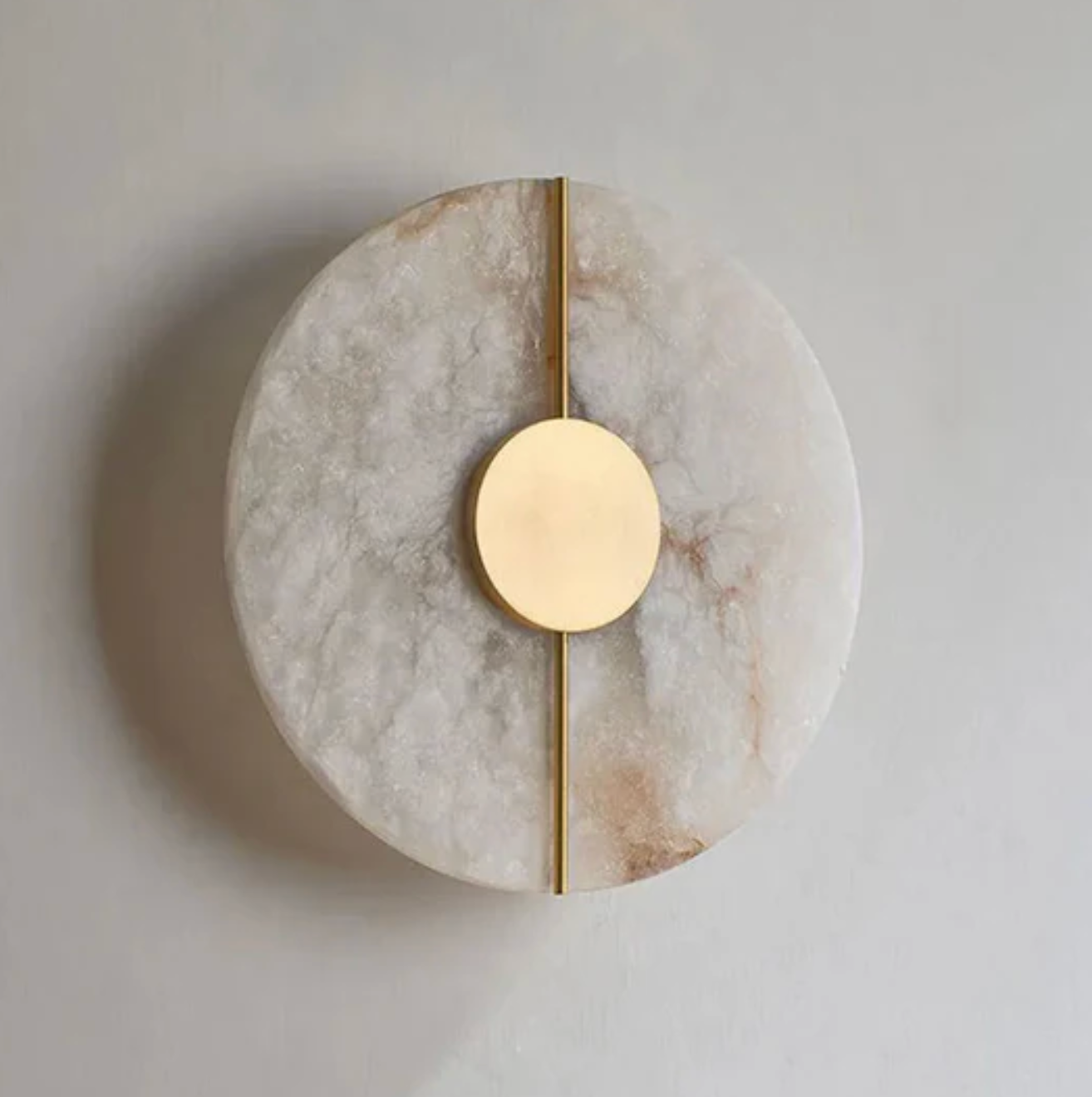 LED Wall Sconce Made of Natural Stone – Modern Decorative Lamp
