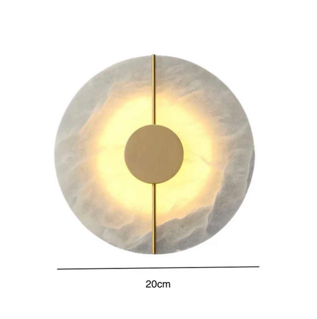 LED Wall Sconce Made of Natural Stone – Modern Decorative Lamp