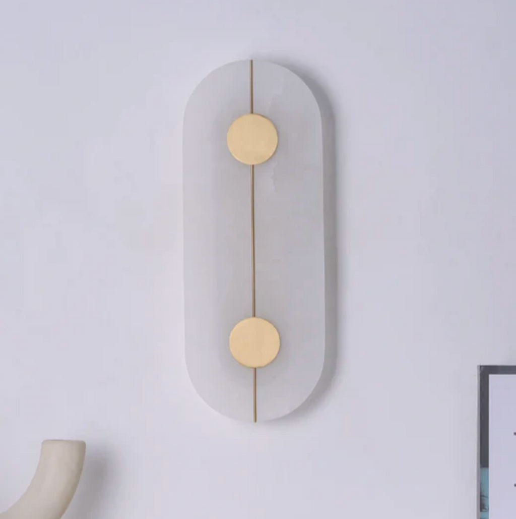LED Wall Sconce Made of Natural Stone – Modern Decorative Lamp