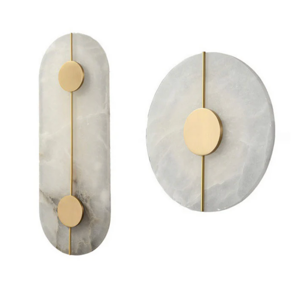 LED Wall Sconce Made of Natural Stone – Modern Decorative Lamp