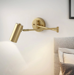 Modern wall sconce with adjustable arm – minimalist spotlight lamp