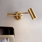 Modern wall sconce with adjustable arm – minimalist spotlight lamp