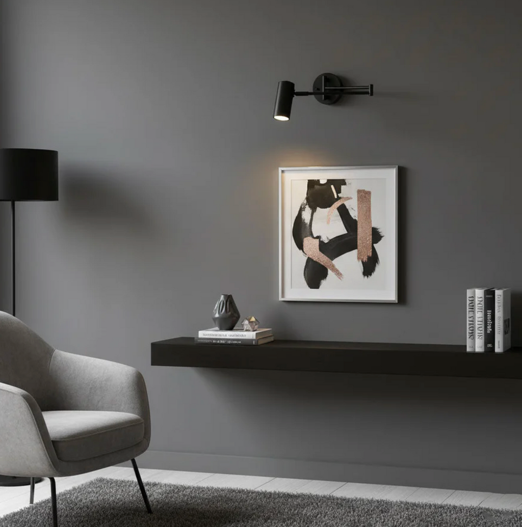 Modern wall sconce with adjustable arm – minimalist spotlight lamp
