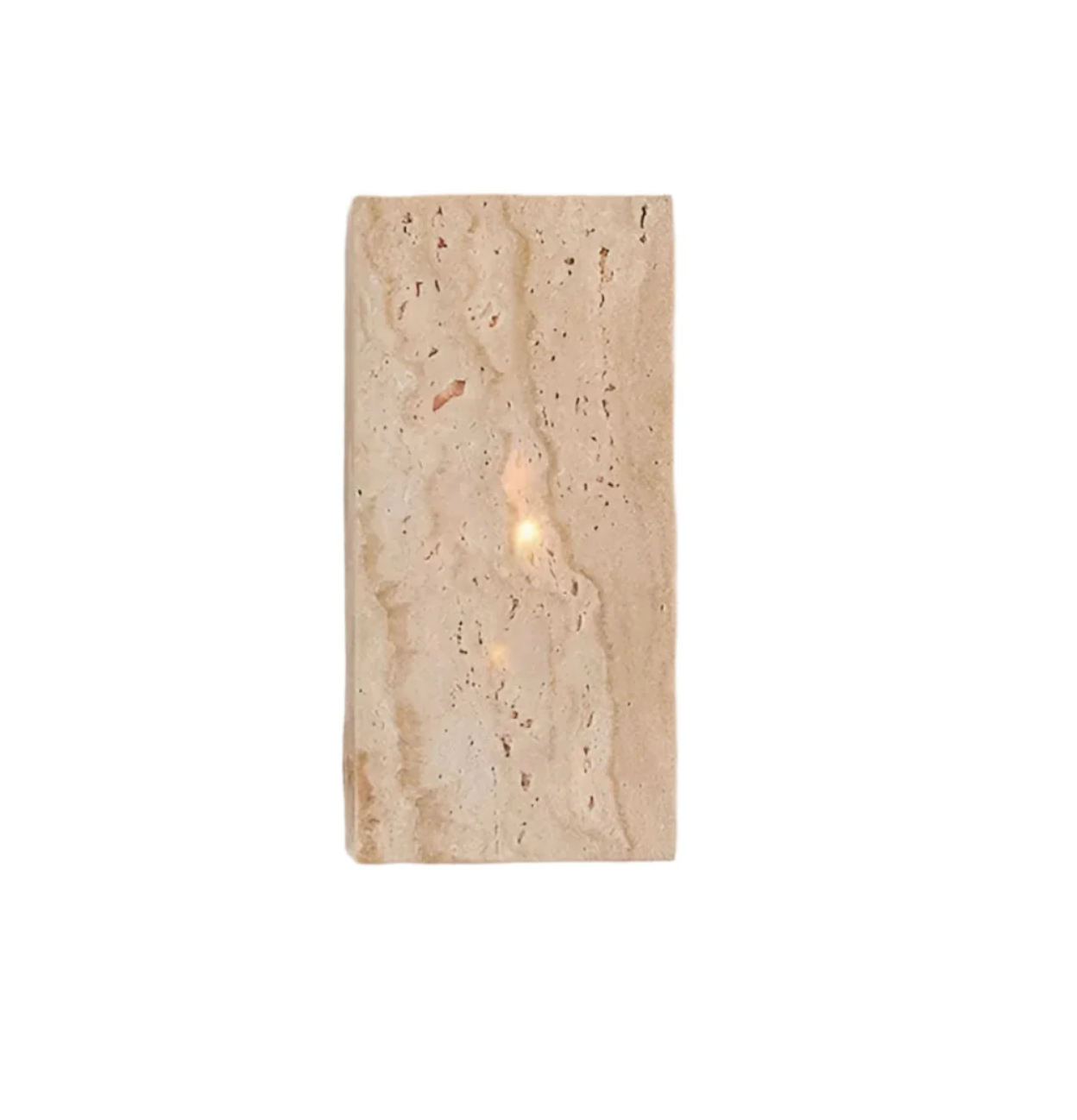 Stone Wall Sconce – Minimalist Lamp Made of Natural Travertine