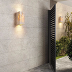 Stone Wall Sconce – Minimalist Lamp Made of Natural Travertine