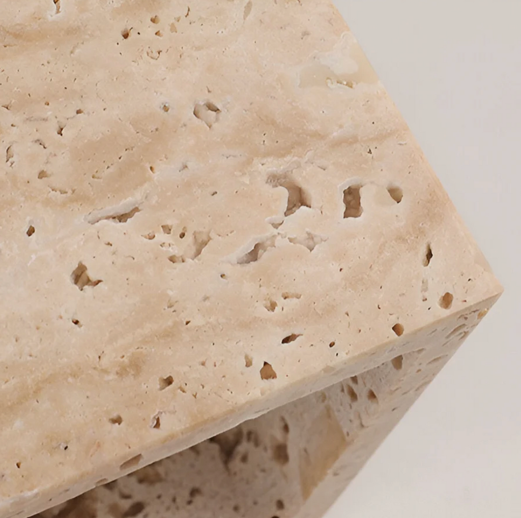 Stone Wall Sconce – Minimalist Lamp Made of Natural Travertine