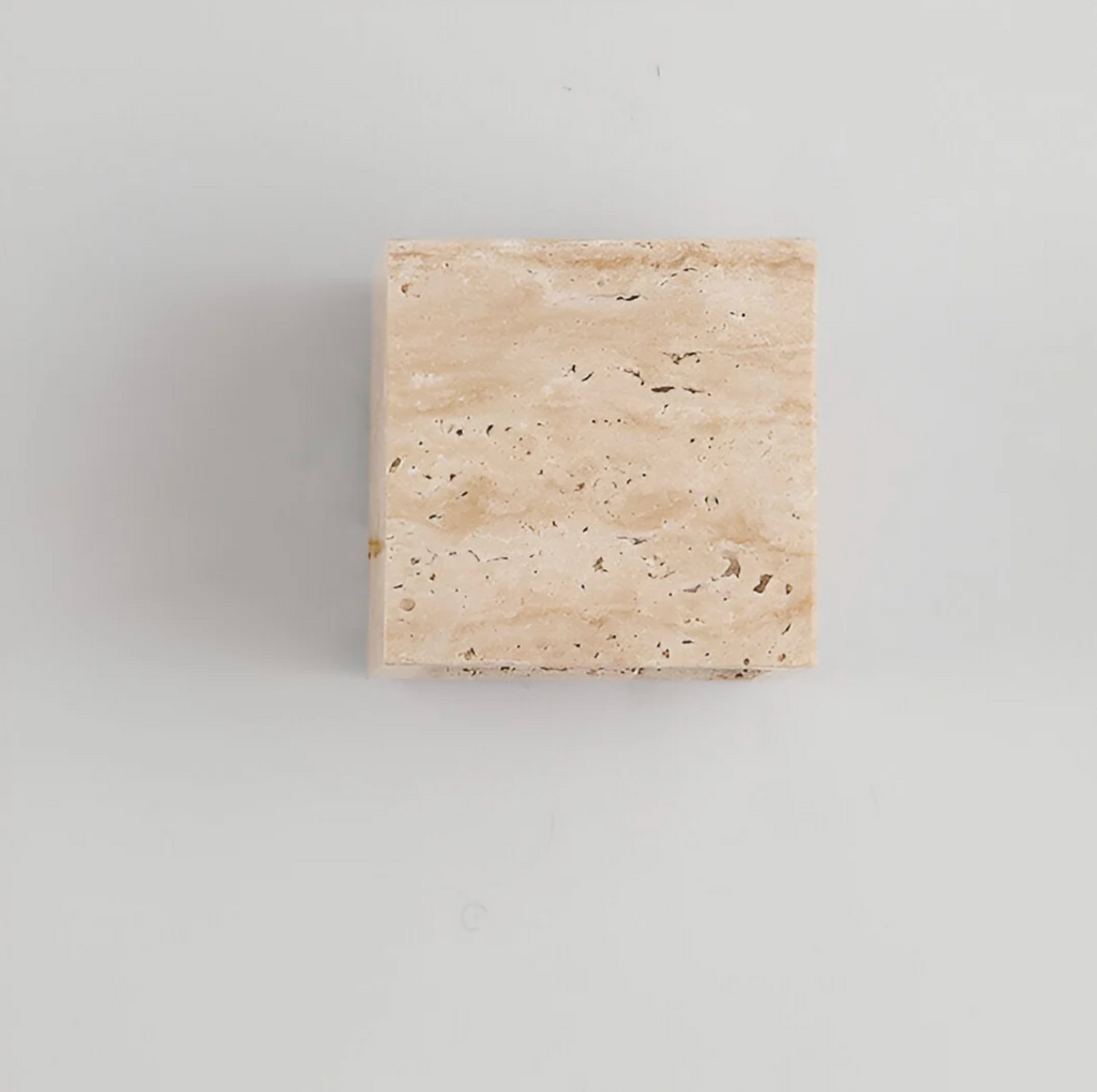 Stone Wall Sconce – Minimalist Lamp Made of Natural Travertine