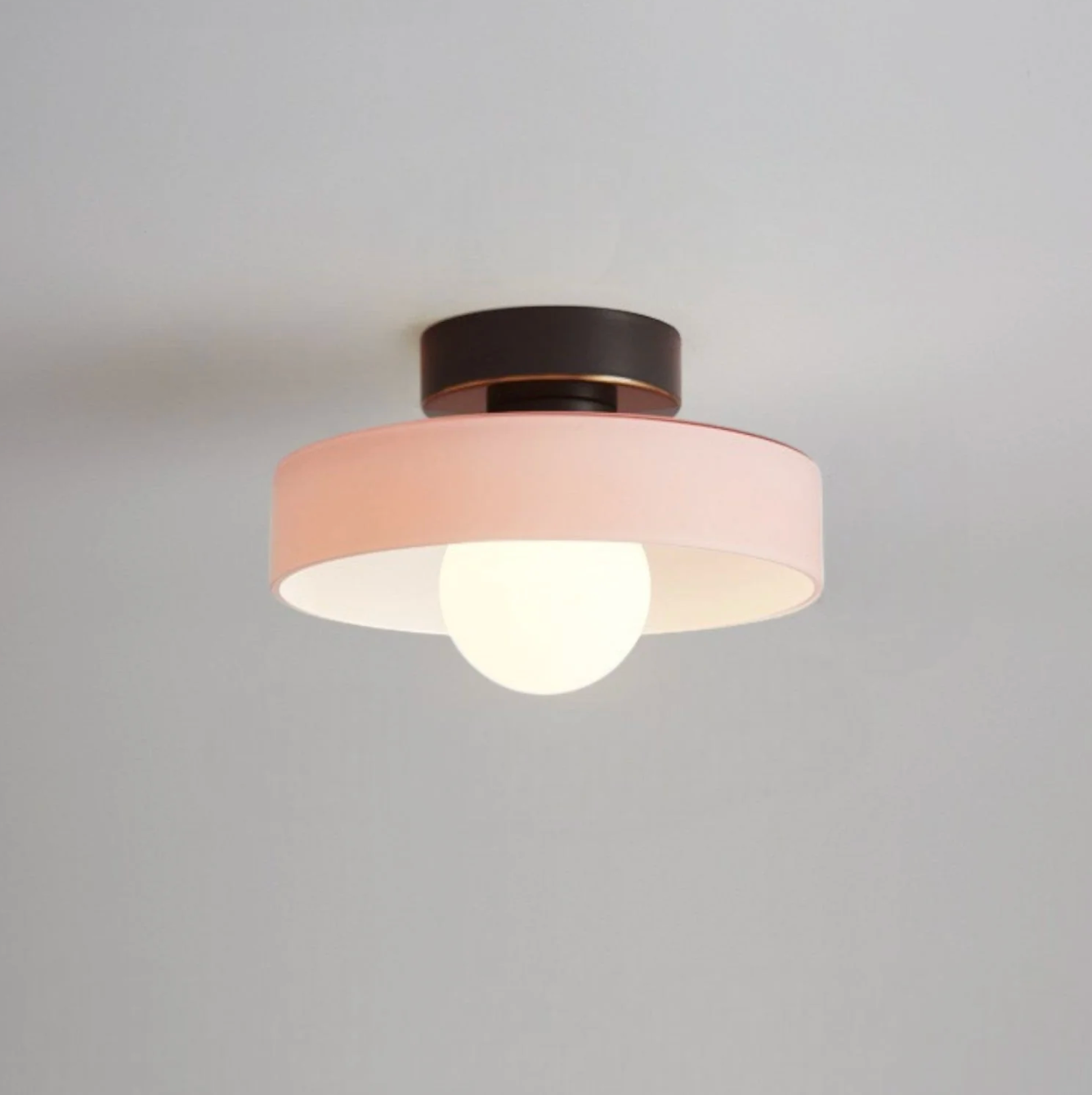 Modern LED Ceiling Lamp – Minimalist Ceiling Light with Round Shade