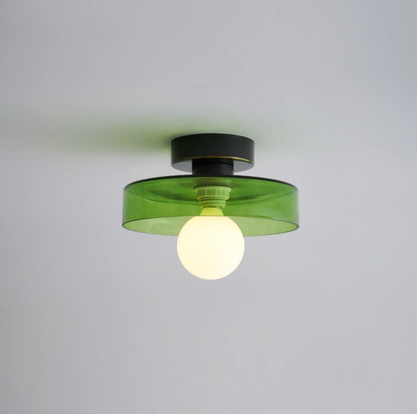Modern LED Ceiling Lamp – Minimalist Ceiling Light with Round Shade