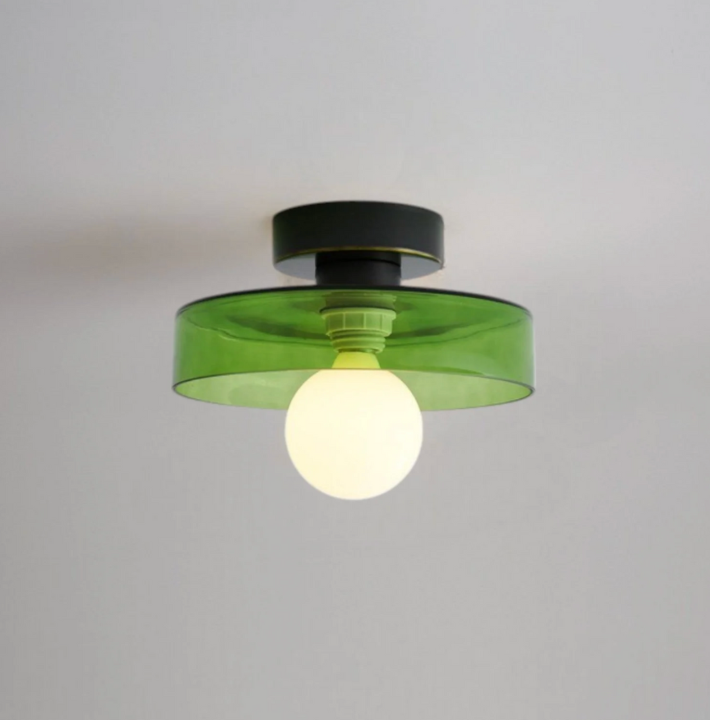 Modern LED Ceiling Lamp – Minimalist Ceiling Light with Round Shade