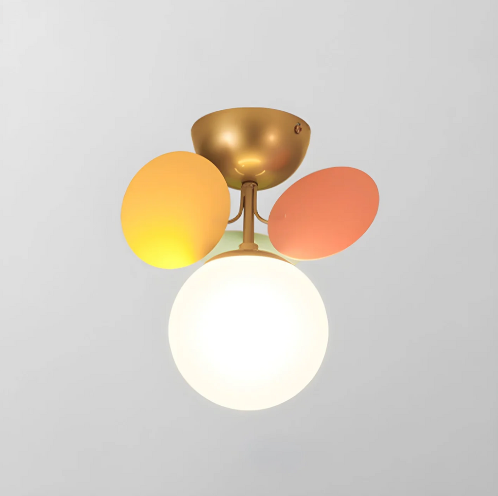 Modern LED Ceiling Lamp – Designer Ceiling Light with Spherical Shades