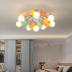 Modern LED Ceiling Lamp – Designer Ceiling Light with Spherical Shades