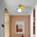 Modern LED Ceiling Lamp – Designer Ceiling Light with Spherical Shades