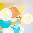Modern LED Ceiling Lamp – Designer Ceiling Light with Spherical Shades