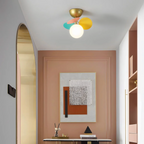 Modern LED Ceiling Lamp – Designer Ceiling Light with Spherical Shades