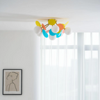 Modern LED Ceiling Lamp – Designer Ceiling Light with Spherical Shades