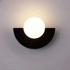 Modern LED Wall Lamp in Geometric Semicircle Style
