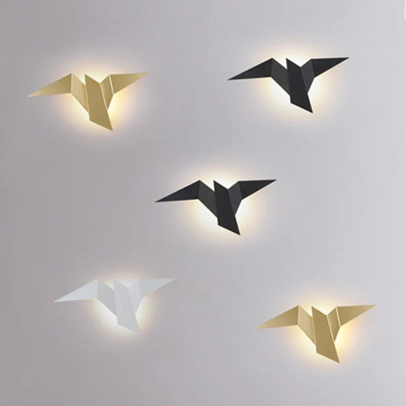 Modern LED Origami Bird Wall Lamp – Decorative Sconce