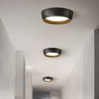 Modern LED Ceiling Lamp with Wooden Accent