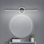 Modern LED Wall Lamp in Line Shape with Round Element – Designer Lighting
