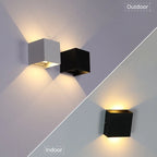 Modern Waterproof LED Wall Lamp in the Shape of a Cube
