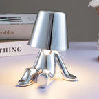 Designer LED Table Lamp Sitting Man with Glossy Finish