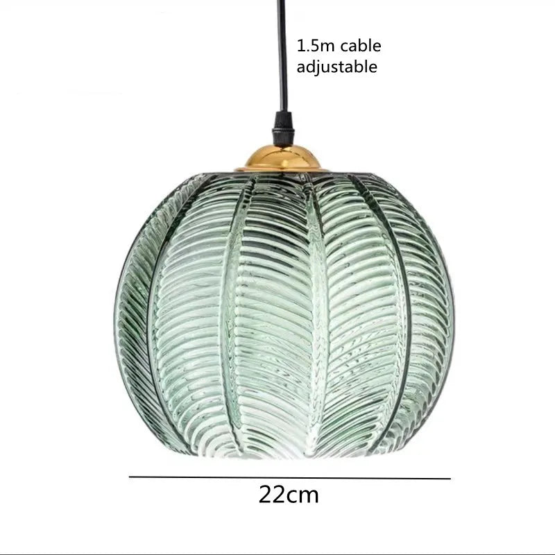 Glass Pendant Lamp in the Shape of a Sphere