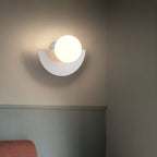 Modern LED Wall Lamp in Geometric Semicircle Style