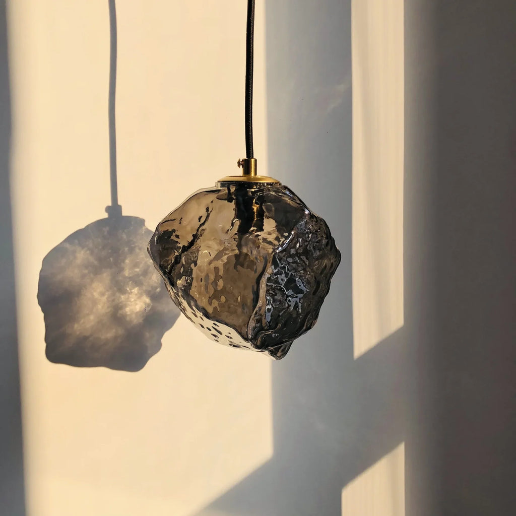 Modern Pendant Lamp with Irregular Glass Shade