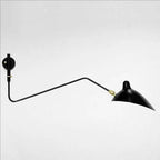 Designer wall lamp with double arm – adjustable wall light for living room, office, or bedroom