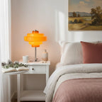 Serenyra Macaron Orange Glass Table Lamp