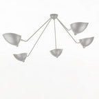 Solara Three-Arm Black Sculptural Ceiling Light