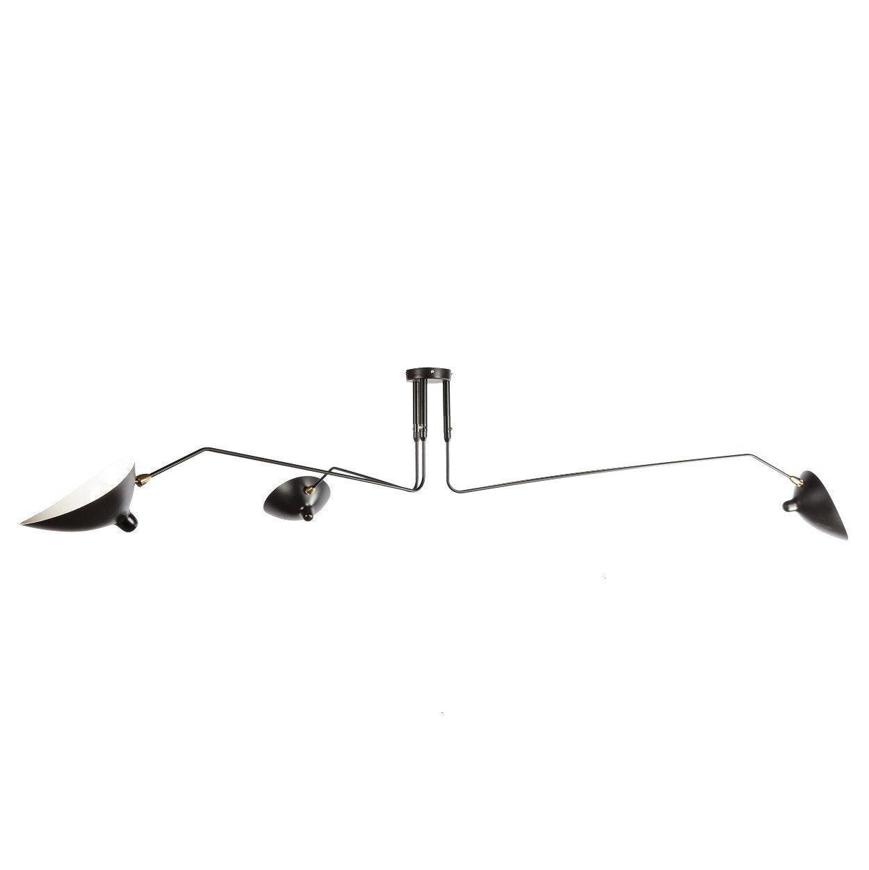 Jaler Industrial Ceiling Light with Three Arms