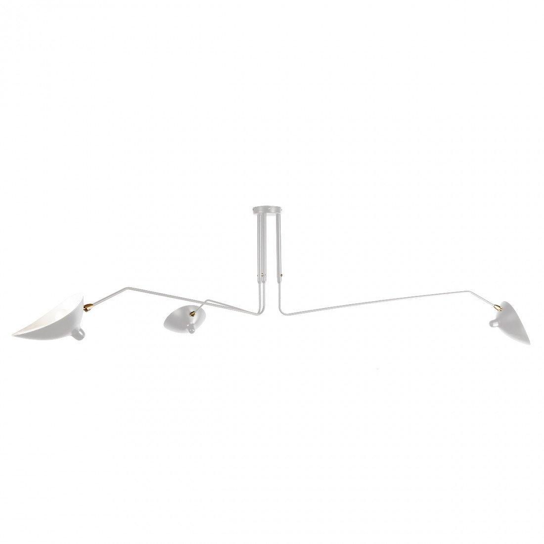 Jaler Industrial Ceiling Light with Three Arms