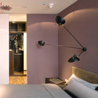 Solara Three-Arm Black Sculptural Ceiling Light