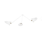 Solara Three-Arm Black Sculptural Ceiling Light