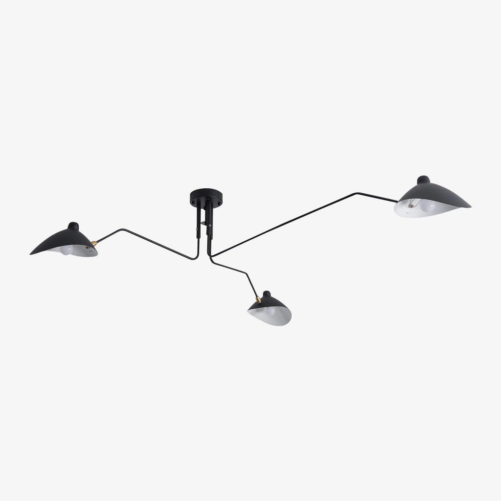 Jaler Industry Three Arm Ceiling Light