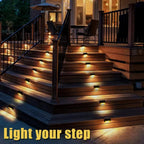LED Solar Lamp for Balustrade – Waterproof Lighting with Twilight Sensor