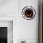 Modern wall lamp with a round shade